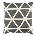 thumbnail image 2 of SAFAVIEH Viola Cowhide 20" x 20" Geometric Pillow, Grey/White, 2 of 2