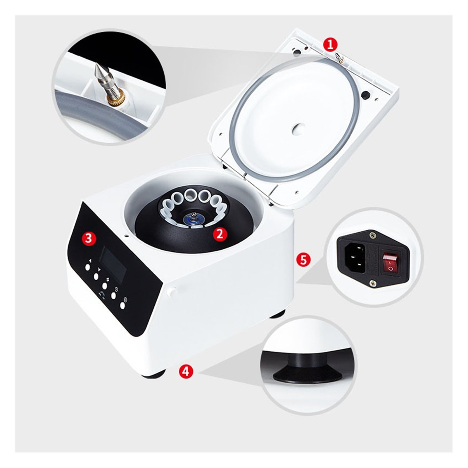 Centrifuge Large Capacity Desktop PRP Beauty Centrifuge Laboratory Serum Separation 20/50/100ML4000R/MIN ,More Efficency