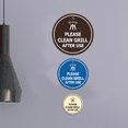 thumbnail image 4 of Circle Please Clean Grill After Use Sign (Red) - Medium, 4 of 5