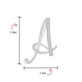 thumbnail image 4 of Bling Jewelry Womens Large Statement ABC Pave Crystal Monogram Brooche Pin in Gold or Silver Plated, 4 of 6