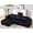 Black, variant on CAPCAEK 101" Modular L-Shaped Sectional Sofa, Corduroy Boneless Couch with Chaise and Memory Foam for Living Room , No Assembly Required, Black