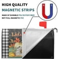 thumbnail image 2 of Fall Magnetic Mailbox Cover Large Size 25.5x21 Autumn Sunflowers Pumpkins Mailbox Covers Oversize Thanksgiving Harvest Fall Mailbox Cover Outdoor Decoration Mailbox Wraps Post Letter Box Cover Decor, 2 of 5