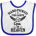 thumbnail image 3 of Inktastic Handpicked for Earth by My Opa in Heaven with Angel Wings Boys or Girls Baby Bib, 3 of 4