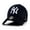 Black, variant on New York Baseball Cap Hat for Men and Women, Adjustable Pure Cotton, Buckle Up, One Size Fitted All, Black & White Embroidery NY| Black Cap