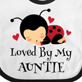 thumbnail image 4 of Inktastic Loved by My Auntie Ladybug Boys or Girls Baby Bib, 4 of 4