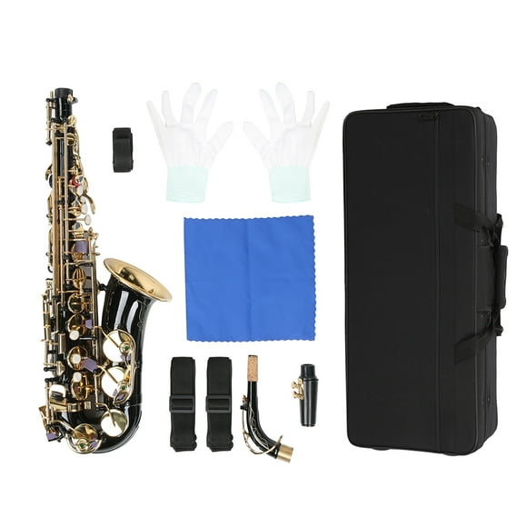 Combined Saxophone Set E Flat Alto Saxophone Set, E Flat Saxophone Set, For Beginner Musician Black