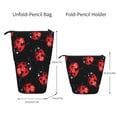 thumbnail image 2 of Picia Beautiful Red Ladybug Print Telescopic Pencil Case, Telescopic Pen Holder Telescopic Pencil Pouch Bag Stationery Pencil Case Box Storage Organizer Makeup Bag, 2 of 6