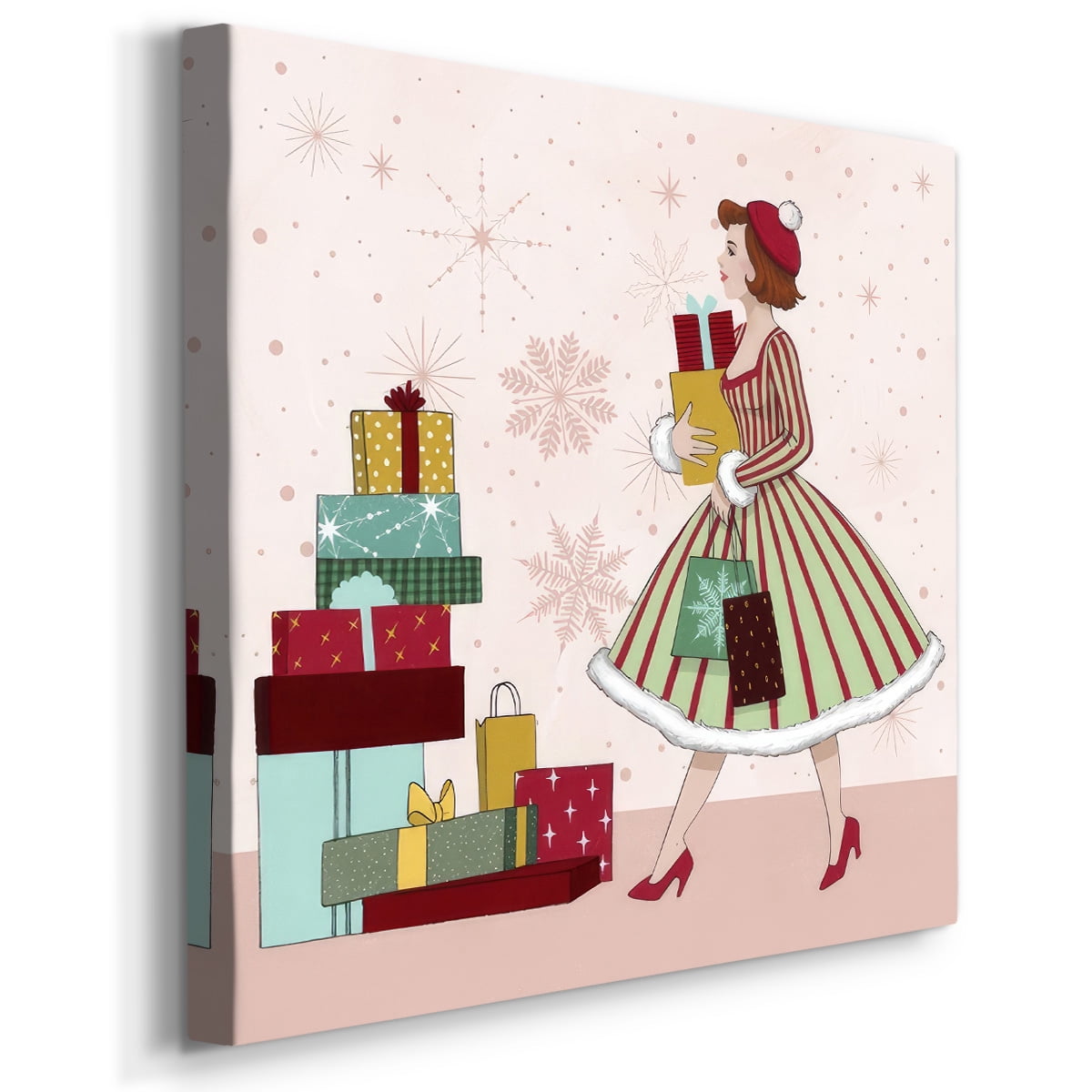 Holly Jolly Holiday II- Gallery Wrapped Canvas