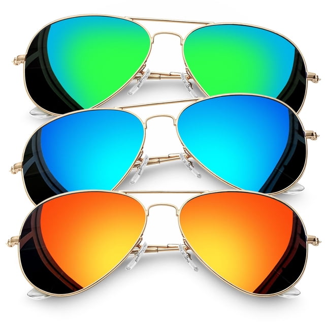Gafas de Sol Joopin Diseñador Aviador 3 Pack UV400 para Mujeres y Hombres