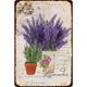 thumbnail image 1 of Placa Metal Retro Lavanda Placa Letrero para Bar Pub Club Cafetería Vintage, 1 of 9
