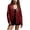 Wine, variant on Womens Faux Leather Jacket Long Sleeve Zip Up Biker Motorcycle Vintage Bomber 2025 Trendy Cropped Moto Coat