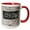 Red/White, variant on 3drose, Massachusetts. State Capital Is Boston., 11oz Two-tone Yellow Mug