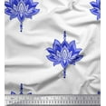 thumbnail image 1 of Soimoi Cotton Duck Fabric Dot & Lotus Block Printed Craft Fabric by The Yard 42 Inch Wide, 1 of 1