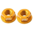 thumbnail image 2 of Paquete de 2 tuercas M8 para bujes de , tuercas de eje trasero para rueda de bicicleta de equilibrio de empuje dorado Cola Tuercas de bujes para niños, 2 of 8