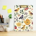 thumbnail image 2 of FORMRS Acrylic Clipboard with Low Profile Clip Standard A4 Letter Size, 12.5" x 9", Birds and Teapots, 2 of 8