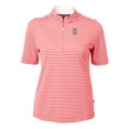 thumbnail image 2 of Women's Cutter & Buck Red Birmingham Barons Virtue DryTec Eco Pique Stripe Recycled Top, 2 of 3