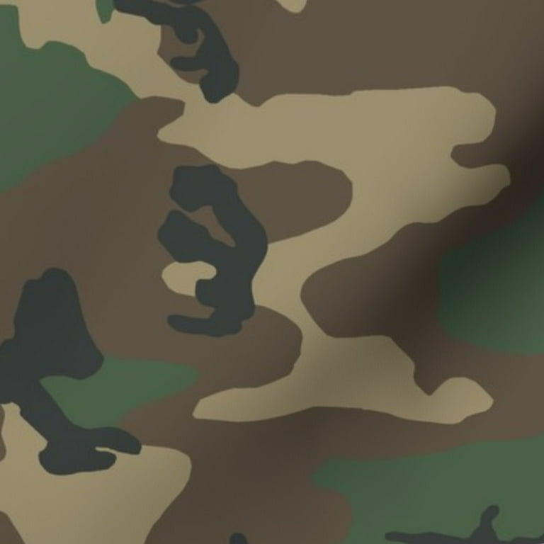  Spoonflower Fabric - Army Men Abstract Toy Decor Green