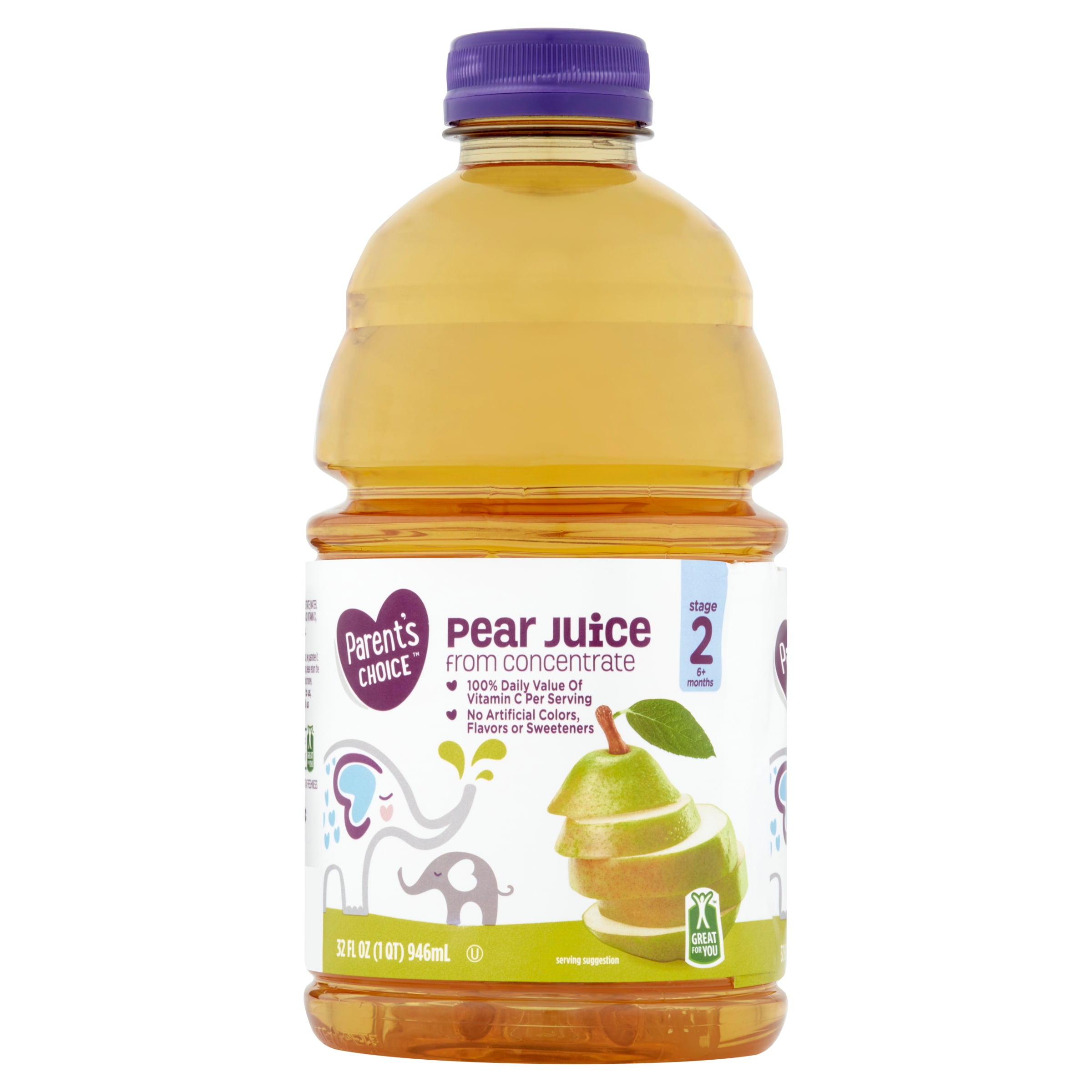 Parent's Choice Pear Juice, 32 oz Bottle
