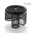 thumbnail image 5 of Metal Storage Pencil Holder Multi-Functional High Capacity Space Saver Wrought Iron Grid Rotating Bucket, 5 of 10