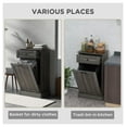 thumbnail image 4 of Kitchen Trash Cabinet with Tilt Out Bin & Drawer, Free Standing Recycling Cabinet - Charcoal Gray Gray + Particle Board, 4 of 9