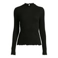 thumbnail image 6 of Self Esteem Juniors Mock Neck Ribbed Top, 6 of 6