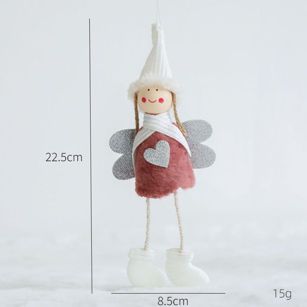 Sleigh Snowman Angel Dolls Hanging Christmas Tree Decoration Pendant DIY Wooden Party Window Ornament Adornos Navidad 2023