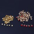 thumbnail image 3 of 50 remaches decorativos de diamantes de imitación de cristal de 0.315 in para zapatos de cuero DIY (cristal rojo), 3 of 8