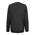 thumbnail image 3 of Gomelly Women Pullover Jumper Tops Casual Sweater Knitwear Ladies V Neck Grey M, 3 of 6