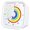 White Rainbow, variant on Visual Timer with Protective Case, Rainbow Disk 60 Minute Countdown Timer for Kids and Adults, Silent Time Management Tool(White)
