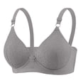thumbnail image 4 of ManxiVoo Plus Size Wireless T Shirt Bra Full Coverage Minimizer Comfort Support for Women Adjustable Fit XL Size Silver, 4 of 7