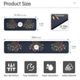 thumbnail image 3 of Yayeee Faucet Mat for Kitchen Sink 14.7" Diatomite Long Splash Guard Pad, Blue Christmas Light, 3 of 7