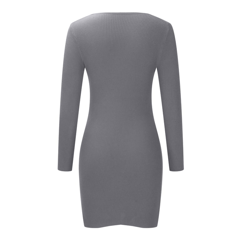 Dadaria Homecoming Dresses 2022 with Sleeves Long Women's Long Sleeve Fashion Slim Fit Casual Solid Color V-Neck Cross Dress Gray XS,Women - Walmart.com Dadaria Homecoming Dresses 2022 with Sleeves Long Women's Long Sleeve Fashion Slim Fit Casual Solid Color V-Neck Cross Dress Gray XS,Women - Walmart.com