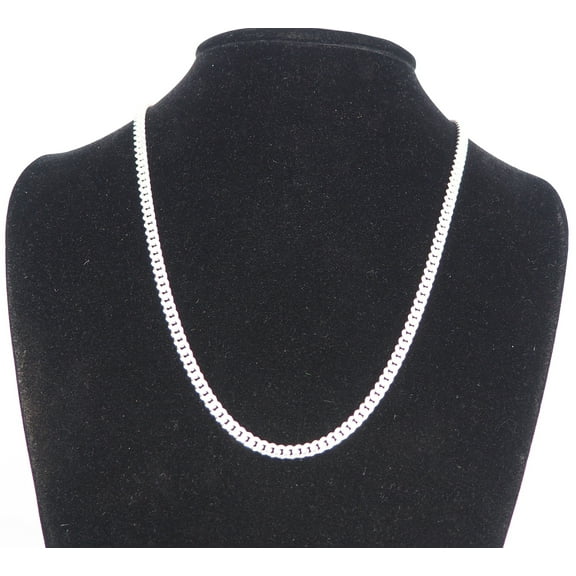 Solid 925 Sterling Silver Miami Cuban Link Chain Necklace 5mm, 22" Made in Italy, Unisex, All Ages