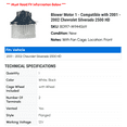 thumbnail image 2 of Blower Motor 1 - Compatible with 2001 - 2002 Chevy Silverado 2500 HD, 2 of 2