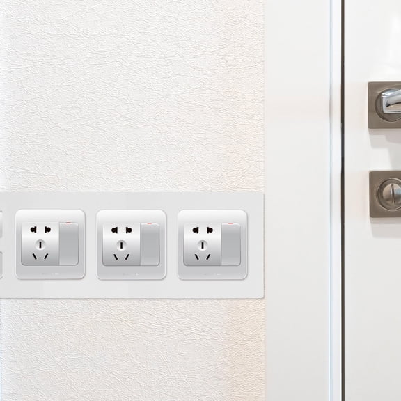 BESTYASH 2Pcs Electrical Outlet Covers White Plastic for Residential Use Homeowners