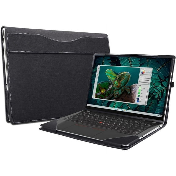 Laptop Case Cover for Dell Inspiron 14 Plus 7440 7430 7420 / Inspiron Pro 7425 5420 / Inspiron 14 5430 5425 Notebook Sleeve, Detachable PU Leather Protective Sleeve Bag Accessories