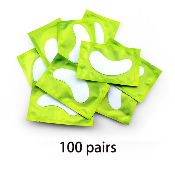 Parches de 20/50/100 pares para construir almohadillas de hidrogel para ojos, pegatinas de papel para extensiones de pestañas, almohadillas para debajo de los ojos sin pelusa, suministros de maquillaje Tan Jianjun unisex