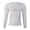 14#Light Gray, variant on Compression Shirt Men Slimming Body Shaper Long Sleeve Crewneck Workout Shirts Tummy Control Undershirts