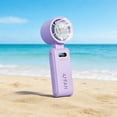 thumbnail image 2 of Linnome Handheld Outdoor Portable Neck Fan with Cold Compress Digital Display Violent Cooling Fan Purple, 2 of 8