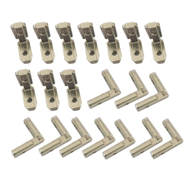 20PCS T Slot L-Shape Interior Inside Corner Connector Joint Bracket 2020 Series 4545