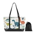 thumbnail image 7 of FORMRS Laptop Tote Bag for Women with 15.6" Computer Compartments Handbag, Dinosaur Pattern, 7 of 7