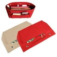 thumbnail image 5 of VONTER Purse Organizer Insert Bag Organizer, Bag in Bag, Perfect for Speedy Neverfull and More,Felt Purse Insert Bag, Base Shaper,Tote Organizer Insert/Multi-Pocket Handbag Shaper(Red), 5 of 8