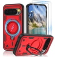 thumbnail image 1 of REQO for Google Pixel 9 / Pixel 9 Pro Case | Military-Grade Magnetic Protective Cover with MagSafe, 2-Pack HD Screen Protectors, Rotating Kickstand & Anti-Fingerprint Design‌, 1 of 7