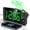 X-green Digit+green Projection, variant on Projection Alarm Clock, Digital Clock with 180° Rotatable Projector, 3-Level Brightness Dimmer, Clear LED Display, USB Charger, Progressive Volume, 9mins Snooze,12/24H, Digital Alarm Clock