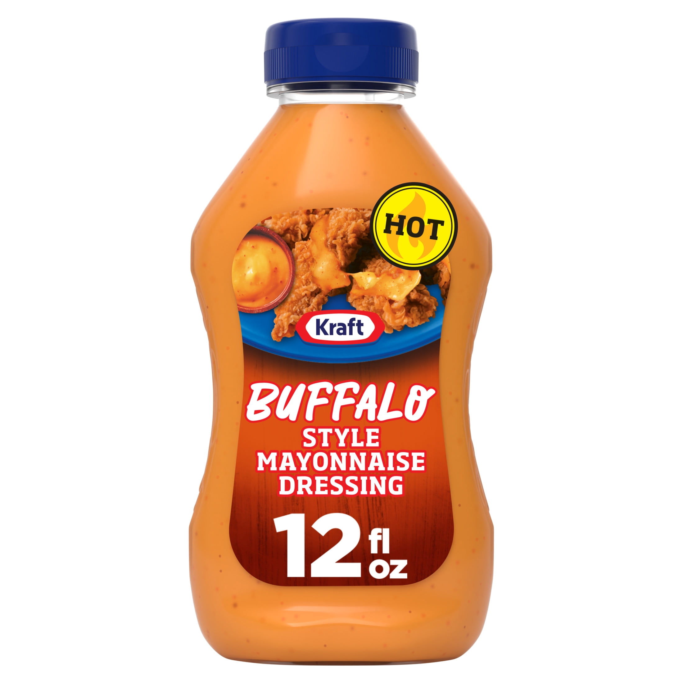 (8 pack) Kraft Buffalo Style Mayonnaise Dressing, 12 fl oz Bottle