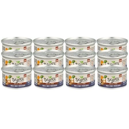 (12 pack) (12 Pack) Purina Beyond Grain Free Pate Duck & Sweet Potato Recipe Adult Wet Cat Food, 3 oz