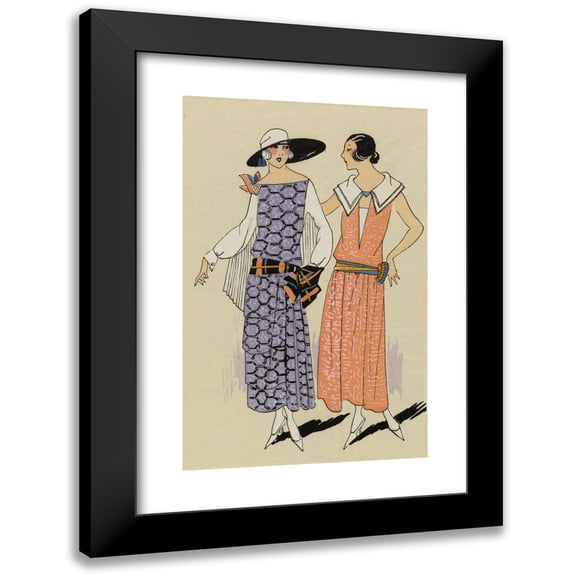 Anonymous 17x24 Black Modern Framed Museum Art Print Titled - Visit . (1923)
