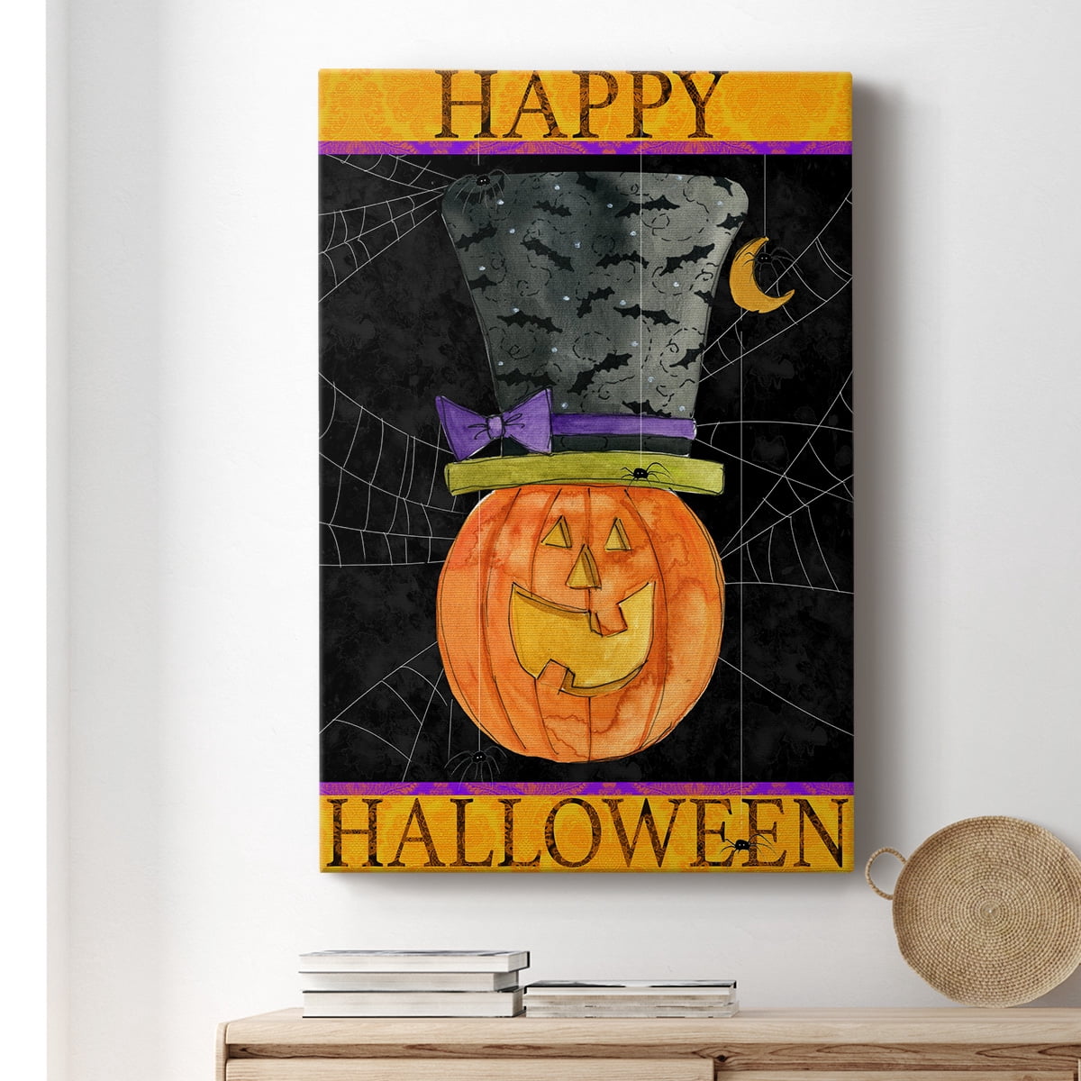 Happy Halloween Premium Gallery Wrapped Canvas - Ready to Hang