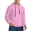 thumbnail image 2 of Honeii Pink Pattern Mens Hoodies Men's Loose Sleeve Sweatshirt,Pullover Hooded Sweatshirt for Men,Essentials Hoodie-Large, 2 of 7