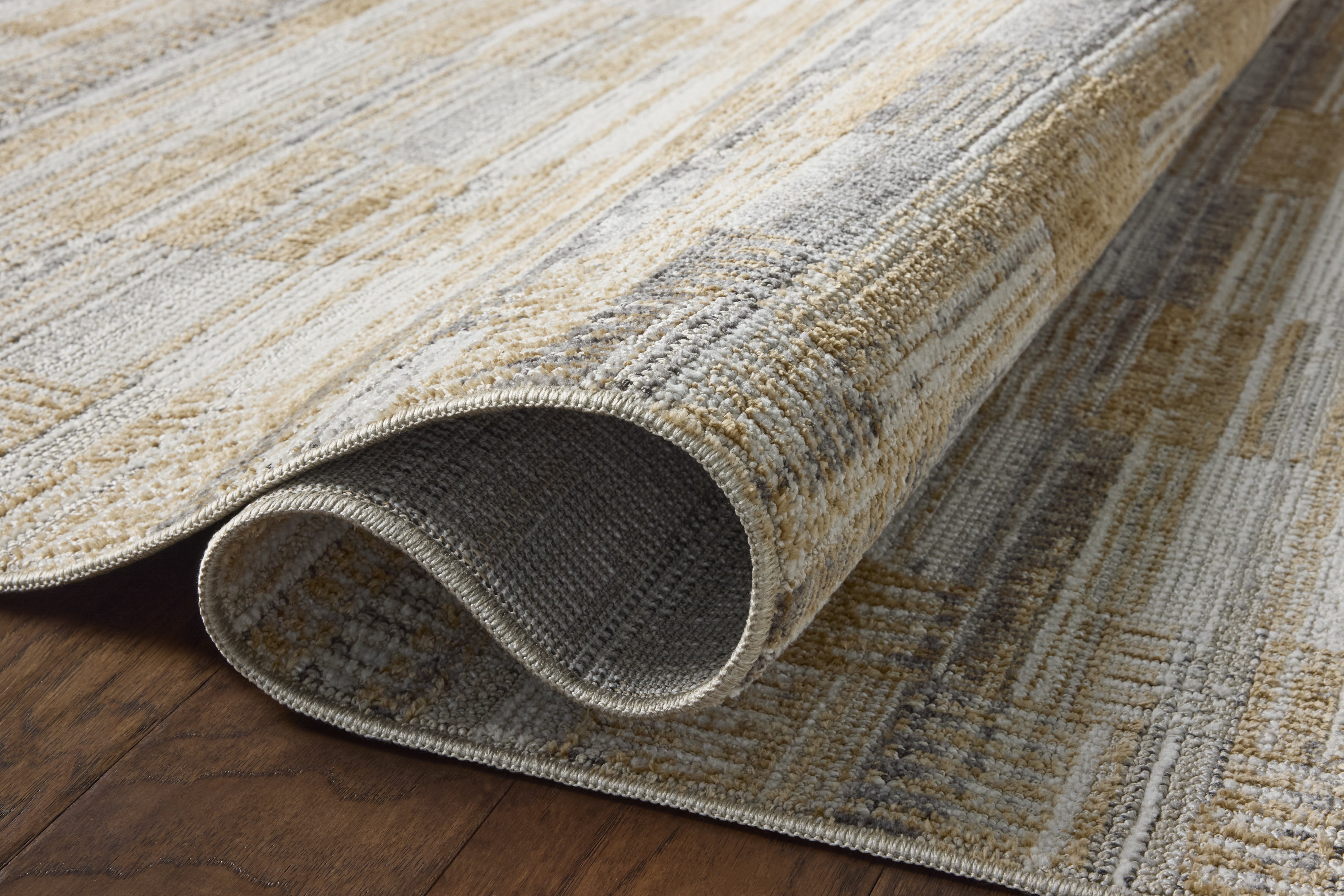 Loloi Roxie Granite / Gold 2'-0" x 3'-0" Area Rug